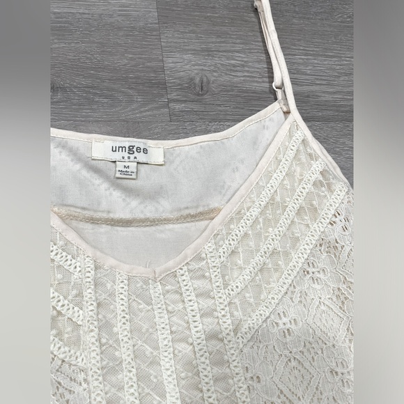 Umgee Women’s Summer Dress in Ivory/Creamy Color sz Medium - Picture 3 of 4